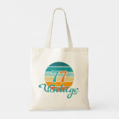 レトロサンセット77ビンテージ風 トートバッグ (裏面)