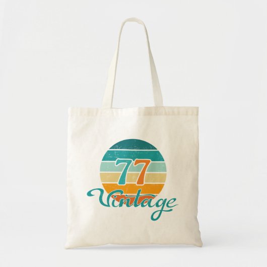レトロサンセット77ビンテージ風 トートバッグ (正面)