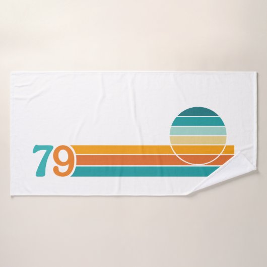 レトロサンセット79 バスタオル (バスタオル)