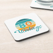 レトロサンセット80ヴィンテージ加工 コースター (左側)