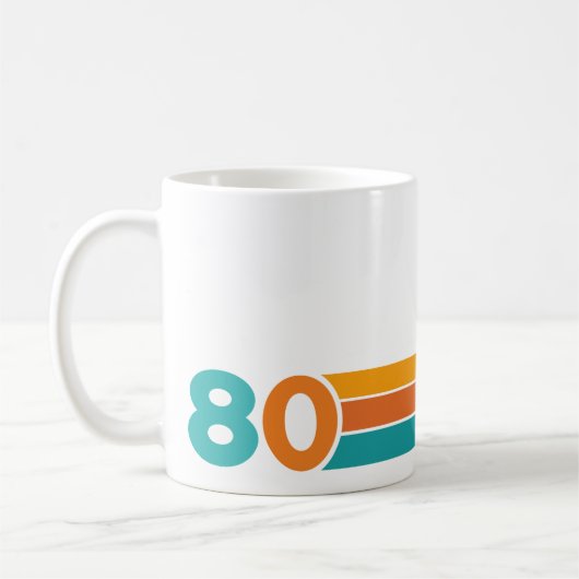 レトロサンセット80 コーヒーマグカップ (左)