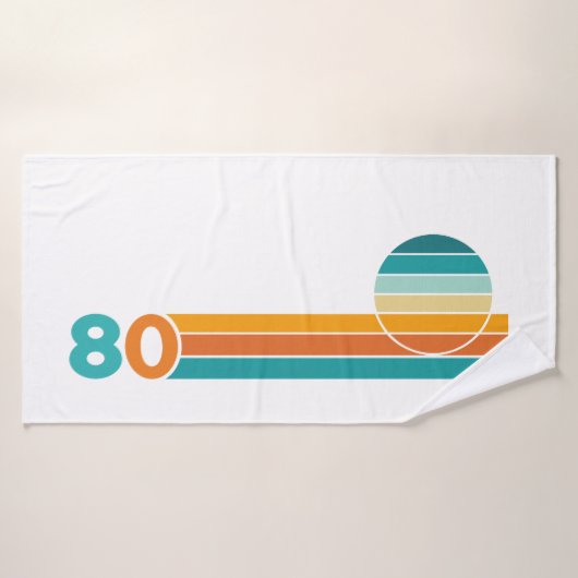 レトロサンセット80 バスタオル (バスタオル)