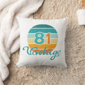 レトロサンセット81ヴィンテージ風 クッション (ブランケット)