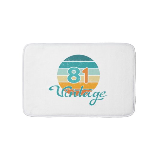 レトロサンセット81ヴィンテージ風 バスマット (正面)