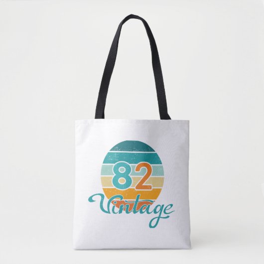 レトロサンセット82ビンテージ風 トートバッグ (正面)