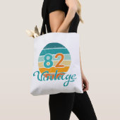 レトロサンセット82ビンテージ風 トートバッグ (クローズアップ)