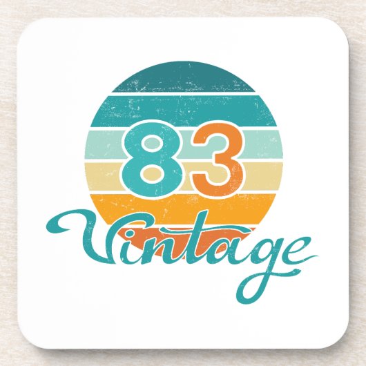 レトロサンセット83ヴィンテージ風 コースター (正面)