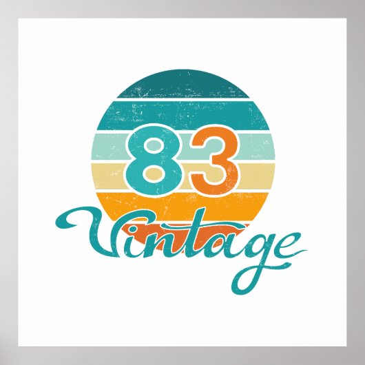 レトロサンセット83ヴィンテージ風 ポスター (正面)