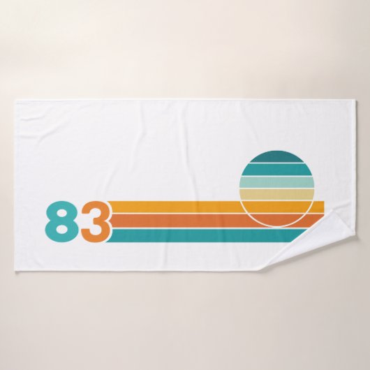 レトロサンセット83 バスタオル (バスタオル)
