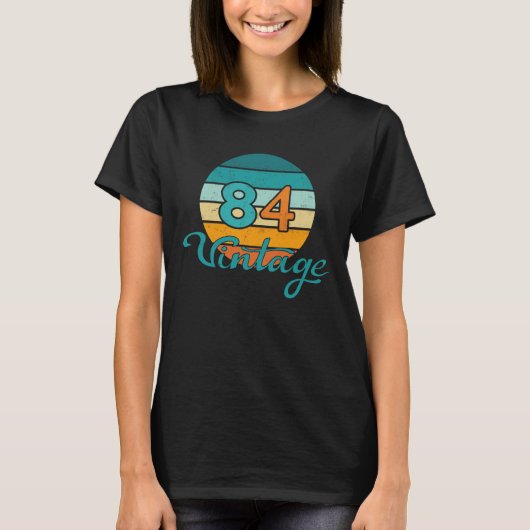 レトロサンセット84ヴィンテージ風 Tシャツ (正面)