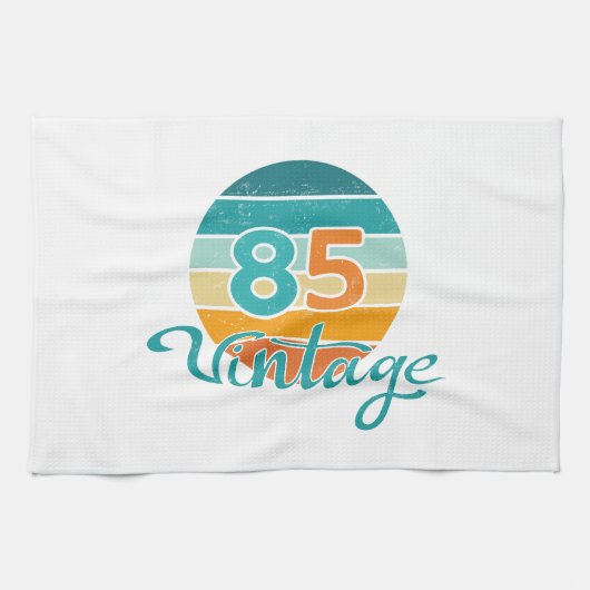 レトロサンセット85ヴィンテージ風 キッチンタオル (横)