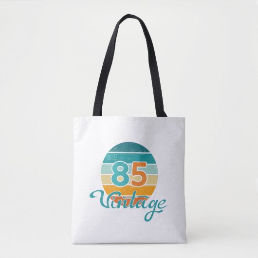 レトロサンセット85ヴィンテージ風 トートバッグ (正面)