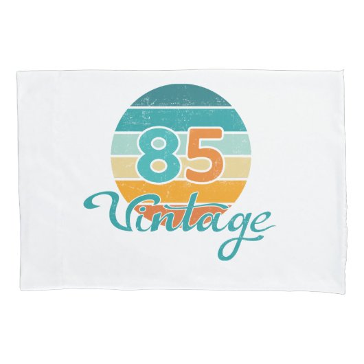 レトロサンセット85ヴィンテージ風 枕カバー (正面)