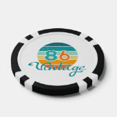 レトロサンセット86ビンテージ風 ポーカーチップ (シングル)