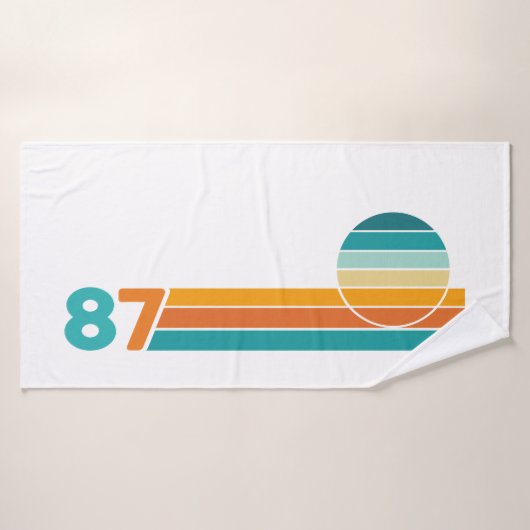 レトロサンセット87 バスタオル (バスタオル)