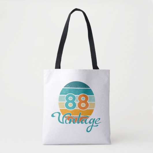レトロサンセット88ビンテージ風 トートバッグ (正面)