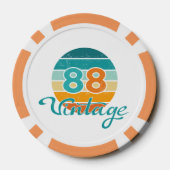レトロサンセット88ヴィンテージ風 ポーカーチップ (裏面)