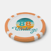レトロサンセット88ヴィンテージ風 ポーカーチップ (シングル)