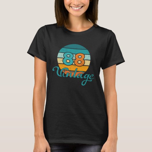 レトロサンセット88ヴィンテージ風 Tシャツ (正面)