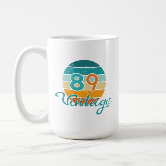 レトロサンセット89ヴィンテージ加工 コーヒーマグカップ (左)