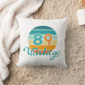 レトロサンセット89ヴィンテージ風 クッション (ブランケット)
