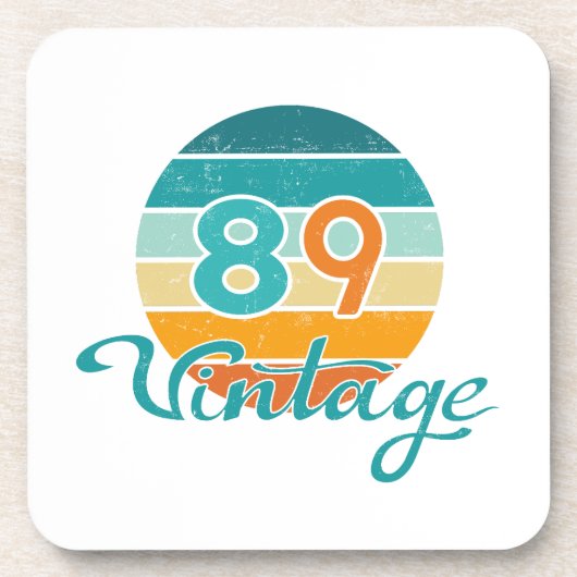 レトロサンセット89ヴィンテージ風 コースター (正面)