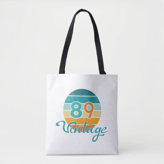 レトロサンセット89ヴィンテージ風 トートバッグ (正面)