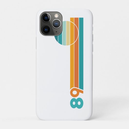 レトロサンセット89 ビーチタオル Case-Mate iPhoneケース (裏)