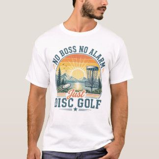 レトロサンセット ディスクゴルフ Tシャツ