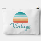 レトロサンセット+ヴィンテージスクリプト動揺して アクセサリーポーチ (裏面)