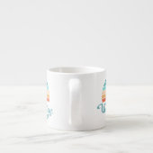 レトロサンセット+ヴィンテージスクリプト動揺して エスプレッソカップ (裏面)