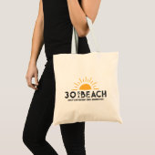 レトロサンセット 30代 40代 50代 60代 誕生日クルー トートバッグ (正面(商品))