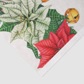 レトロサンタがクリスマスストッキングを保持 薄葉紙 (詳細)