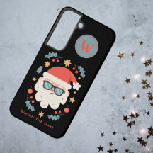 レトロサンタの7月クリスマスイニシャルモノグラム