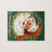 レトロサンタギフトパズル ジグソーパズル (横)