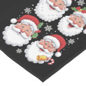 レトロサンタクリスマギフトクリスマスマッチングファミリー ショートテーブルランナー (コーナー)