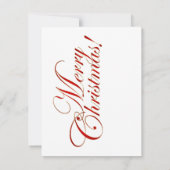 レトロサンタクリスマスカード ノートカード (裏面)