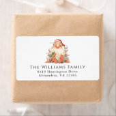 レトロサンタクリスマスホリデー ラベル (インサイチュ)