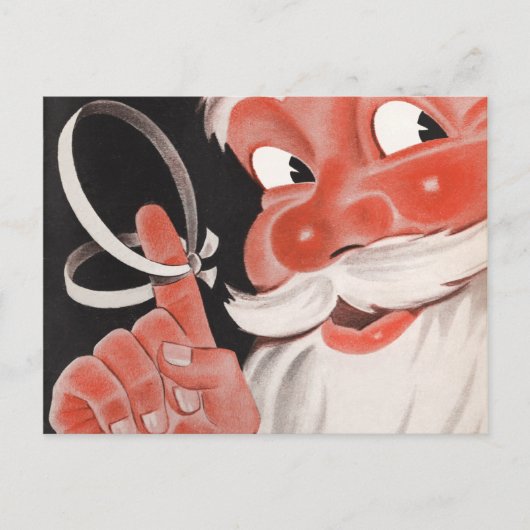 レトロサンタクリスマスポストカード シーズンポストカード (正面)