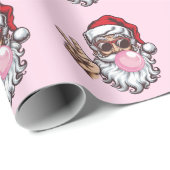 レトロサンタクリ吹スマスのバブルヴィンテージ ラッピングペーパー (ロールコーナー)