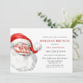 レトロサンタクロスクリスマスホリデーブランチ 招待状 (スタンド正面)