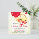 レトロサンタクロースお祝いオープンハウス シーズンカード (スタンド正面)