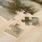 レトロサンタクロースイラストレーション ジグソーパズル (側面)