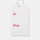 レトロサンタクロースギフトラベル ギフトタグ (裏面)