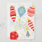 レトロサンタクロースクリスマスパーティー 招待状 (裏面)