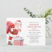 レトロサンタクロースクリスマスホリデーオープンハウス 招待状 (スタンド正面)
