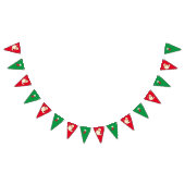 レトロサンタクロースクリスマス バンティングフラッグ (全)