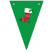 レトロサンタクロースクリスマス バンティングフラッグ (第2の旗)