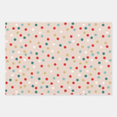 レトロサンタクロースクリスマス ラッピングペーパーシート (正面3)