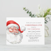 レトロサンタクロースホリデークリスマスイブ 招待状 (スタンド正面)